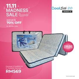 Generasi X CoolSilk 2.0 4" Foldable Mattress